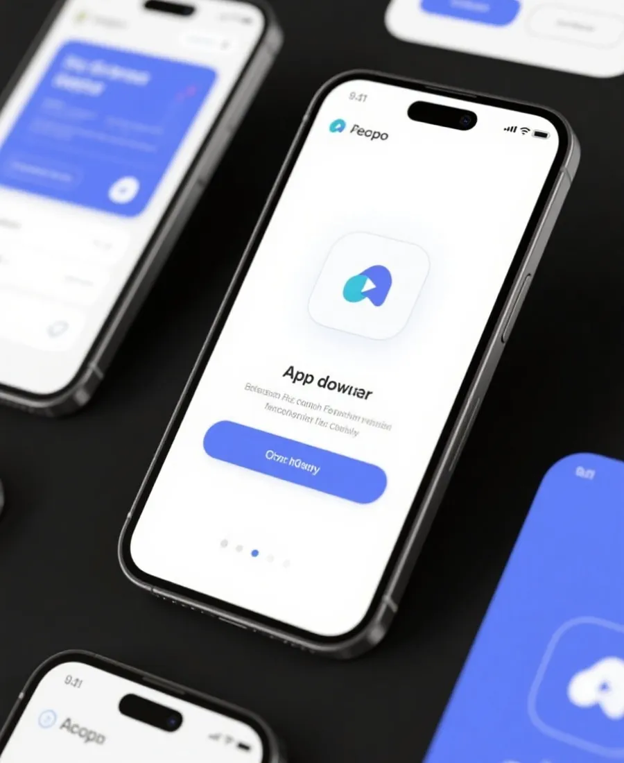 APP下载与移动端操作示意图