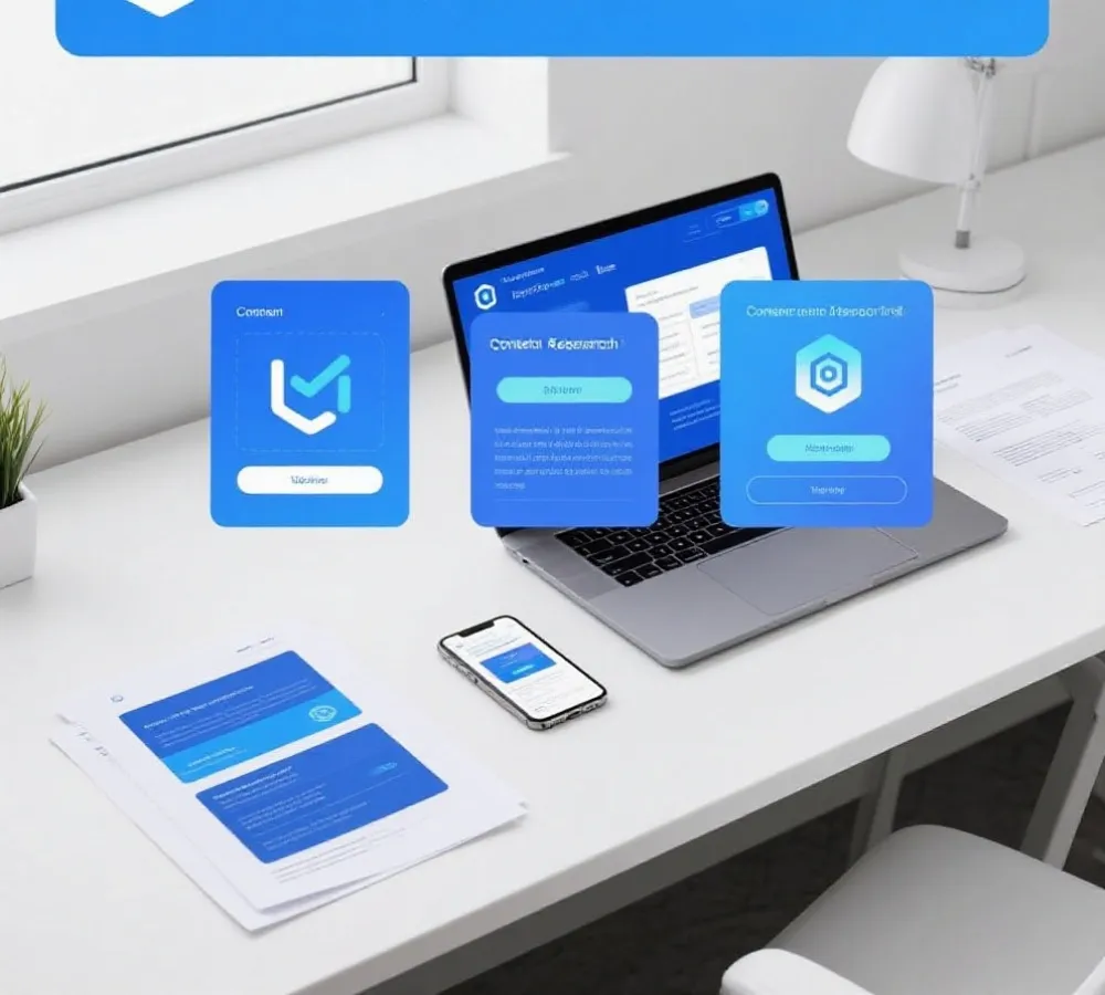 内容整理与规则核对工作场景示意图